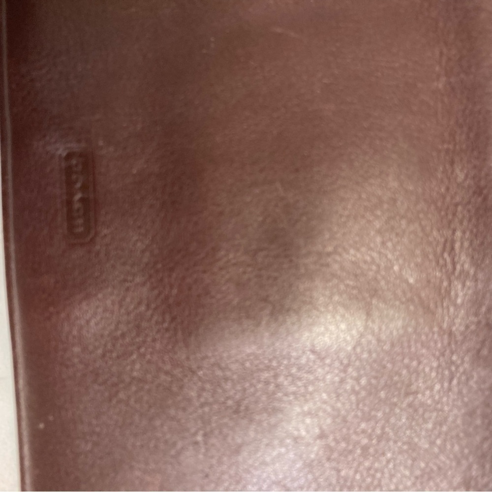 Coach vintage brown leather slim clutch bag - Picture 3 of 7